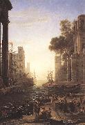 Claude Lorrain Embarkation of St Paula Romana at Ostia oil painting picture wholesale
